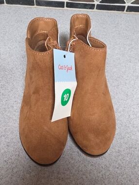 Cat & Jack Brown Suede Girls' Ankle Boots